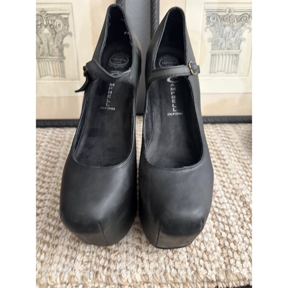 Jeffrey Campbell NIGHT WALK Black Leather Havana Last Platform Heels Size 8M - Picture 2 of 8